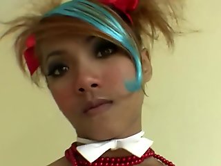 Thai teen princess takes cock